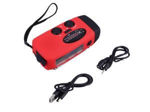 Emergency Hand Crank Generator Solar AM/FM/WB Radio Flashlight Charger HY-88WB red color Emergency Hand Crank Generator Solar AM/FM/WB Radio Flashlight Charger HY-88WB red color