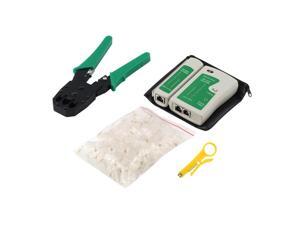 Cable Tester + Crimp Crimper + 100 RJ45 CAT5 CAT5e Connector Plug Network Tool Cable Tester + Crimp Crimper + 100 RJ45 CAT5 CAT5e Connector Plug Network Tool