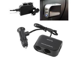 In-car PDA Power Supply 2 USB Ports & 2 Sockets Splitter 12V/24V Car Charger In-car PDA Power Supply 2 USB Ports & 2 Sockets Splitter 12V/24V Car Charger