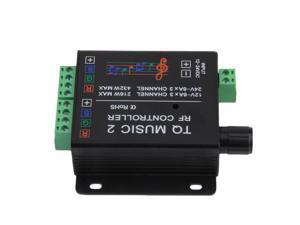 Sound Audio LED RGB RF Music Controller Touch Remote 2 Channel 12/24V 18A Sound Audio LED RGB RF Music Controller Touch Remote 2 Channel 12/24V 18A