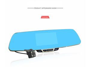 Anytek T6 4.3-Inch TFT 1080P HD Blue Rearview Mirror Car Video Recorder Camcorder Double Lens Dual Camera with 32GB Memory Card Anytek T6 4.3-Inch TFT 1080P HD Blue Rearview Mirror Car Video Recorder Camcorder Double Lens Dual Camera with 32GB Memory Card