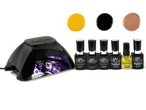 UV-NAILS Salon Quality UV Gel Nail Polish Starter Kit with LED Lamp Colors (G-1, G-25, G-10) UV-NAILS Salon Quality UV Gel Nail Polish Starter Kit with LED Lamp Colors (G-1, G-25, G-10)