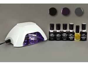 UV-NAILS Salon Quality UV Gel Nail Polish Starter Kit with White LED Lamp and Colors (G-79, G-61, G-1) UV-NAILS Salon Quality UV Gel Nail Polish Starter Kit with White LED Lamp and Colors (G-79, G-61, G-1)