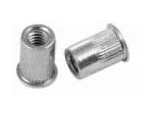 M46830, RIVETNUT, 10-24 (.020-.130 GR) RND BODY SPLINED, LOW PRO HD, STEEL, ZINC CLR (500 PK) M46830, RIVETNUT, 10-24 (.020-.130 GR) RND BODY SPLINED, LOW PRO HD, STEEL, ZINC CLR (500 PK)