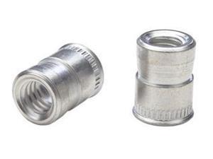 AETC-832, NUTSERT INSERT, 8-32 , MATERIAL THICKNESS (.030-UP) RND BODY SPLINED, LOW PRO HD, SST, CAD CLR (100 PK) AETC-832, NUTSERT INSERT, 8-32 , MATERIAL THICKNESS (.030-UP) RND BODY SPLINED, LOW PRO HD, SST, CAD CLR (100 PK)