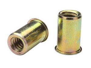 AEOS10-832-80, RIVETNUT, 8-32 (.020-.080 GR) RND BODY, LOW PRO HD, STEEL, ZINC CLR (100 PK) AEOS10-832-80, RIVETNUT, 8-32 (.020-.080 GR) RND BODY, LOW PRO HD, STEEL, ZINC CLR (100 PK)