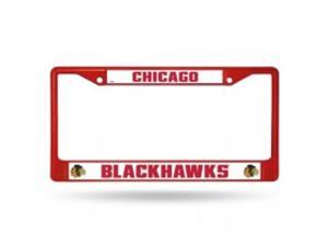 Chicago Blackhawks Anodized Red License Plate Frame Chicago Blackhawks Anodized Red License Plate Frame