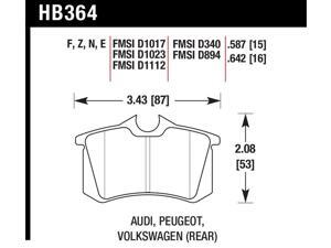 Hawk Performance HB364F587 Disc Brake Pad Hawk Performance HB364F587 Disc Brake Pad