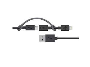 Belkin Microb Ltg Adptr Sync Chrg Cbl - F8J080bt03-BLK Belkin Microb Ltg Adptr Sync Chrg Cbl - F8J080bt03-BLK