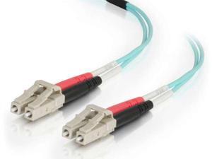 C2G 10m LC-LC 50/125 OM4 Duplex Multimode PVC Fiber Optic Cable - Aqua C2G 10m LC-LC 50/125 OM4 Duplex Multimode PVC Fiber Optic Cable - Aqua