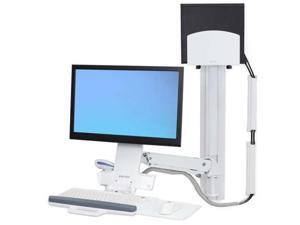 Ergotron 45-271-216 Styleview Sit-Stand Combo System With Medium White Cpu Holder - Mounting Kit ( Articulating Arm, Wall Track Mount ) For Lcd Display / Keyboard / Mouse / Bar Code Scanner / Cpu ( Li Ergotron 45-271-216 Styleview Sit-Stand Combo System With Medium White Cpu Holder - Mounting Kit ( Articulating Arm, Wall Track Mount ) For Lcd Display / Keyboard / Mouse / Bar Code Scanner / Cpu ( Li