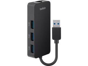 Belkin B2B128TT Usb 3.0 3-Port Hub With Gigabit Ethernet Adapter - Usb - External - 3 Usb Port(S) - 1 Network (Rj-45) Port(S) - 3 Usb 3.0 Port(S) - Pc, Mac Belkin B2B128TT Usb 3.0 3-Port Hub With Gigabit Ethernet Adapter - Usb - External - 3 Usb Port(S) - 1 Network (Rj-45) Port(S) - 3 Usb 3.0 Port(S) - Pc, Mac