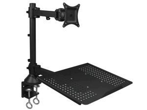 SIIG CE-MT1T12-S1 Desk Mount For Monitor / Notebook - Black - Screen Size: 13 Inch - 27 Inch SIIG CE-MT1T12-S1 Desk Mount For Monitor / Notebook - Black - Screen Size: 13 Inch - 27 Inch