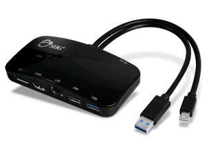 SIIG JU-H30412-S1 Mini-Dp Video Dock With Usb 3.0 Lan Hub - Usb Docking Station - Gige SIIG JU-H30412-S1 Mini-Dp Video Dock With Usb 3.0 Lan Hub - Usb Docking Station - Gige