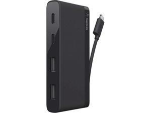 Belkin F4U090BTBLK Usb-C 4-Port Mini Hub - Hub - 4 X Superspeed Usb 3.0 - Desktop Belkin F4U090BTBLK Usb-C 4-Port Mini Hub - Hub - 4 X Superspeed Usb 3.0 - Desktop