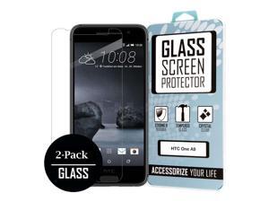 HTC One A9 Screen Protector Covers (2 Pack), Bubble Free Oleophoic Coated Tempered GLASS - MPERO HTC One A9 Screen Protector Covers (2 Pack), Bubble Free Oleophoic Coated Tempered GLASS - MPERO