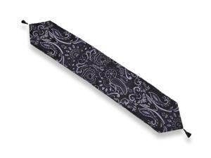 Purple 'Ariana Eggplant' Purple Floral Tapestry Table Runner 72 X 13 In. Purple 'Ariana Eggplant' Purple Floral Tapestry Table Runner 72 X 13 In.