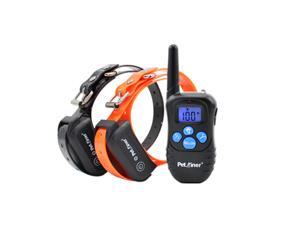 Petrainer 330 Yards Remote Training E-collar PET998DBB Rechargeable and Waterproof 2 Dog Training Collar with Safe Beep, Vibration and Shock Electronic Electric Collar with Silicone, Visible Buttons Petrainer 330 Yards Remote Training E-collar PET998DBB Rechargeable and Waterproof 2 Dog Training Collar with Safe Beep, Vibration and Shock Electronic Electric Collar with Silicone, Visible Buttons