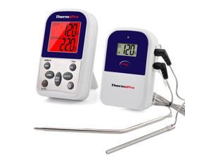 ThermoPro TP-12 Wireless Remote Kitchen Food Thermometer - Dual Probe - Remote BBQ, Smoker, Grill, Oven, Meat Thermometer - Monitors Food From 300 Feet Away ThermoPro TP-12 Wireless Remote Kitchen Food Thermometer - Dual Probe - Remote BBQ, Smoker, Grill, Oven, Meat Thermometer - Monitors Food From 300 Feet Away