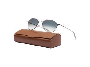 Oliver Peoples 1005S Aero Sunglasses 50363F Silver / Chrome Sapphire Blue Photo Oliver Peoples 1005S Aero Sunglasses 50363F Silver / Chrome Sapphire Blue Photo