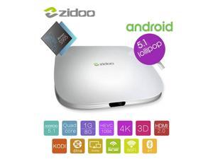 Zidoo X5 Amlogic S905 Cortex A53 Quad-core 2.0GHz, 64-bit,1G+8G, Support H.265, 4k*2k, H.265 Hardware Decoding 10-bit HEVC HDMI 2.0, Android 5.1 Lollipop, Kodi, Smart TV Box (Domestic Fast Shipping) Zidoo X5 Amlogic S905 Cortex A53 Quad-core 2.0GHz, 64-bit,1G+8G, Support H.265, 4k*2k, H.265 Hardware Decoding 10-bit HEVC HDMI 2.0, Android 5.1 Lollipop, Kodi, Smart TV Box (Domestic Fast Shipping)