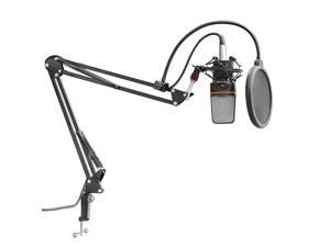 Neewer Suspension Boom Scissor Arm Stand with Shock Mount and Built-in XLR Male to Female Cable Neewer Suspension Boom Scissor Arm Stand with Shock Mount and Built-in XLR Male to Female Cable