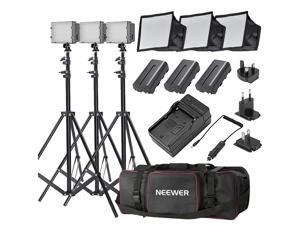 Neewer CN-160 Ultra High Power Panel Dimmable LED Video Light Kit with Large Deluxe Bag to Carry All Lights& Accessories for Canon, Nikon, Sony and Other Digital SLR Cameras Neewer CN-160 Ultra High Power Panel Dimmable LED Video Light Kit with Large Deluxe Bag to Carry All Lights& Accessories for Canon, Nikon, Sony and Other Digital SLR Cameras