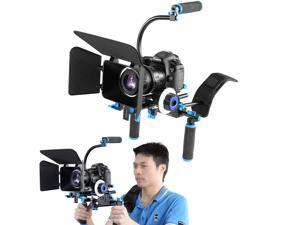 Neewer DSLR Rig Set Movie Kit Film Making System, include Shoulder Mount Follow Focus Matte Box and C-shaped Bracket for All DSLR Cameras and Video Camcorders Neewer DSLR Rig Set Movie Kit Film Making System, include Shoulder Mount Follow Focus Matte Box and C-shaped Bracket for All DSLR Cameras and Video Camcorders