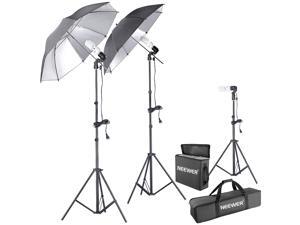 Neewer® 600W 5500K Photo Studio Day Light Black/Silver Umbrella Continuous Lighting Kit for Product,Portrait and Video Shoot Photography Neewer® 600W 5500K Photo Studio Day Light Black/Silver Umbrella Continuous Lighting Kit for Product,Portrait and Video Shoot Photography