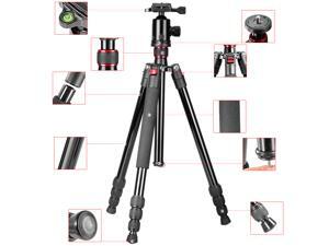 Neewer Portable 64"/163cm Alluminum Alloy Camera Tripod Monopod with 360 Degree Ball Head, 1/4" Quick Release Plate and Bubble Level, Load capacity 22lbs/10kg Neewer Portable 64"/163cm Alluminum Alloy Camera Tripod Monopod with 360 Degree Ball Head, 1/4" Quick Release Plate and Bubble Level, Load capacity 22lbs/10kg