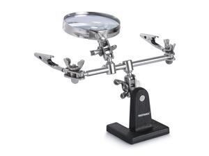 Neewer Soldering Iron Stand Helping Hand Magnifier Station - 2.5X Hands Free Magnifying Glass Stand with 2 Alligator Clips - For Soldering, Assembly, Repair, Modeling, Hobbies and Crafts Neewer Soldering Iron Stand Helping Hand Magnifier Station - 2.5X Hands Free Magnifying Glass Stand with 2 Alligator Clips - For Soldering, Assembly, Repair, Modeling, Hobbies and Crafts