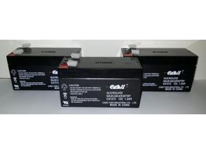 (3) Casil CA1212 12v-1.2ah BATTERY REPLACEMENT for ES1.2-12 (3) Casil CA1212 12v-1.2ah BATTERY REPLACEMENT for ES1.2-12