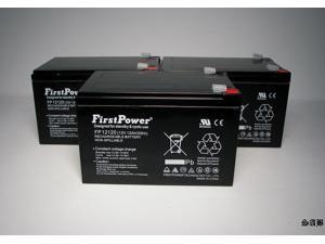 (3) FirstPower 12v 12ah F2 for Genesis NP12-12T, NP 12-12T (3) FirstPower 12v 12ah F2 for Genesis NP12-12T, NP 12-12T