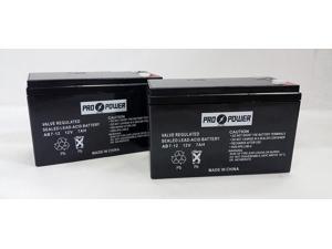 (2) ProPower 12v 7Ah for Electric Scooter and Toy (2) ProPower 12v 7Ah for Electric Scooter and Toy