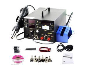 iMAX® 853D 3in1 853D SMD Rework Station Soldering Iron Lead-free Hot Air Gun Rework Station Rework Welder Welding Tool iMAX® 853D 3in1 853D SMD Rework Station Soldering Iron Lead-free Hot Air Gun Rework Station Rework Welder Welding Tool