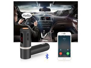 Bluetooth FM Transmitter, FM Wireless Bluetooth FM Transmitter Radio Adapter, Music Control, Handsfree Calling with Dual USB Car Charger for iPhones, iPods, Samsung Galaxys and Any Bluetooth Bluetooth FM Transmitter, FM Wireless Bluetooth FM Transmitter Radio Adapter, Music Control, Handsfree Calling with Dual USB Car Charger for iPhones, iPods, Samsung Galaxys and Any Bluetooth
