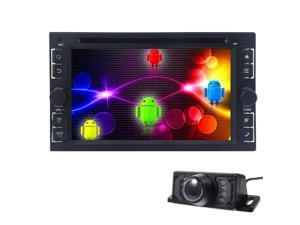 Rear Camera + 6.2 inch 2 Din Android 4.4.4 In Dash Headunit Car DVD Player FM/AM Radio GPS Navi Navigation System Car Stereo Bluetooth WIFI Capactive Touch Screen Rear Camera + 6.2 inch 2 Din Android 4.4.4 In Dash Headunit Car DVD Player FM/AM Radio GPS Navi Navigation System Car Stereo Bluetooth WIFI Capactive Touch Screen