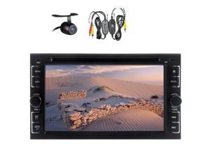 Car Head Unit Stereo 2 Din 6.2 Inch TFT Touch Screen Steering Wheel Control Bluetooth Analog TV USB/SD IPod RDS AM FM IR Transmitter Radio iPod Media Waterproof and Nightvision Wireless Backup Ca Car Head Unit Stereo 2 Din 6.2 Inch TFT Touch Screen Steering Wheel Control Bluetooth Analog TV USB/SD IPod RDS AM FM IR Transmitter Radio iPod Media Waterproof and Nightvision Wireless Backup Ca
