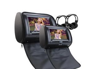 Free 2 IR Infrared Headphones include Dual Car Headrest CD DVD Player 7Inch 800*480 LCD Screen Audio Black Leather-Style Car DVD/Multimedia Headrest support Remote Control USB SD IR FM Transmitter Free 2 IR Infrared Headphones include Dual Car Headrest CD DVD Player 7Inch 800*480 LCD Screen Audio Black Leather-Style Car DVD/Multimedia Headrest support Remote Control USB SD IR FM Transmitter