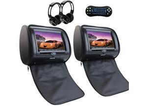 Free Remote Control + Ir Headphone Dual Headrest Car Video DVD Player 7" Touch Pillow Monitor FM IR Transmitters support 32 Bit games USB/SD/MS/MMC card Free Remote Control + Ir Headphone Dual Headrest Car Video DVD Player 7" Touch Pillow Monitor FM IR Transmitters support 32 Bit games USB/SD/MS/MMC card