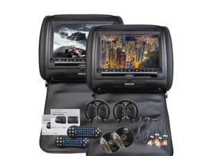 Free IR Headphone x 2 included EinCar Universal Pair of Car Headrests with 9 Inch HD Digital Screen Dual Region Free DVD Player for Car Support USB SD IR FM Transmitter Free IR Headphone x 2 included EinCar Universal Pair of Car Headrests with 9 Inch HD Digital Screen Dual Region Free DVD Player for Car Support USB SD IR FM Transmitter