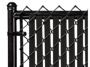Chain Link Black Double Wall (Tube) Privacy Slat For 4ft High Fence Bottom Lock Chain Link Black Double Wall (Tube) Privacy Slat For 4ft High Fence Bottom Lock