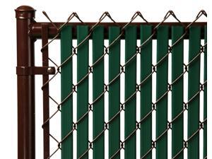 Chain Link Green Double Wall (Tube) Privacy Slat For 5ft High Fence Bottom Lock Chain Link Green Double Wall (Tube) Privacy Slat For 5ft High Fence Bottom Lock