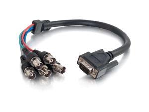 C2G 02567 1.5 ft. Premium VGA Male to RGBHV (5-BNC) Female Video Cable M-F C2G 02567 1.5 ft. Premium VGA Male to RGBHV (5-BNC) Female Video Cable M-F