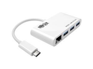 TRIPP.LITE U460-003-3AG 3-Port USB 3.1 Gen 1 Portable Hub, USB-C to (x3) USB-A, with Gigabit Ethernet Port TRIPP.LITE U460-003-3AG 3-Port USB 3.1 Gen 1 Portable Hub, USB-C to (x3) USB-A, with Gigabit Ethernet Port