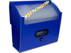 13-Pocket Ladder Expanding File 10" Exp Letter 13 x 12 1/4 Blue 13-Pocket Ladder Expanding File 10" Exp Letter 13 x 12 1/4 Blue