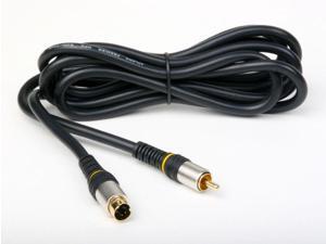2m 6ft ATLONA Douple Shielded S-VIDEO TO RCA COMPOSITE CABLE S-VHS/DVD/TV 2m 6ft ATLONA Douple Shielded S-VIDEO TO RCA COMPOSITE CABLE S-VHS/DVD/TV