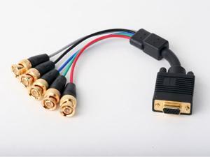 Atlona 6in VGA to RGBHV Component BNC/RCA Breakout Video Adapter AT19082-ADF Atlona 6in VGA to RGBHV Component BNC/RCA Breakout Video Adapter AT19082-ADF