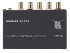 Kramer 104LN 1x4 Composite Video Differential Line Amplifier Kramer 104LN 1x4 Composite Video Differential Line Amplifier