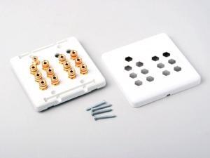 Atlona AT80120-RCA 6 Speakers Wall Plate + Subwoofer RCA (double gang/paintable) Atlona AT80120-RCA 6 Speakers Wall Plate + Subwoofer RCA (double gang/paintable)